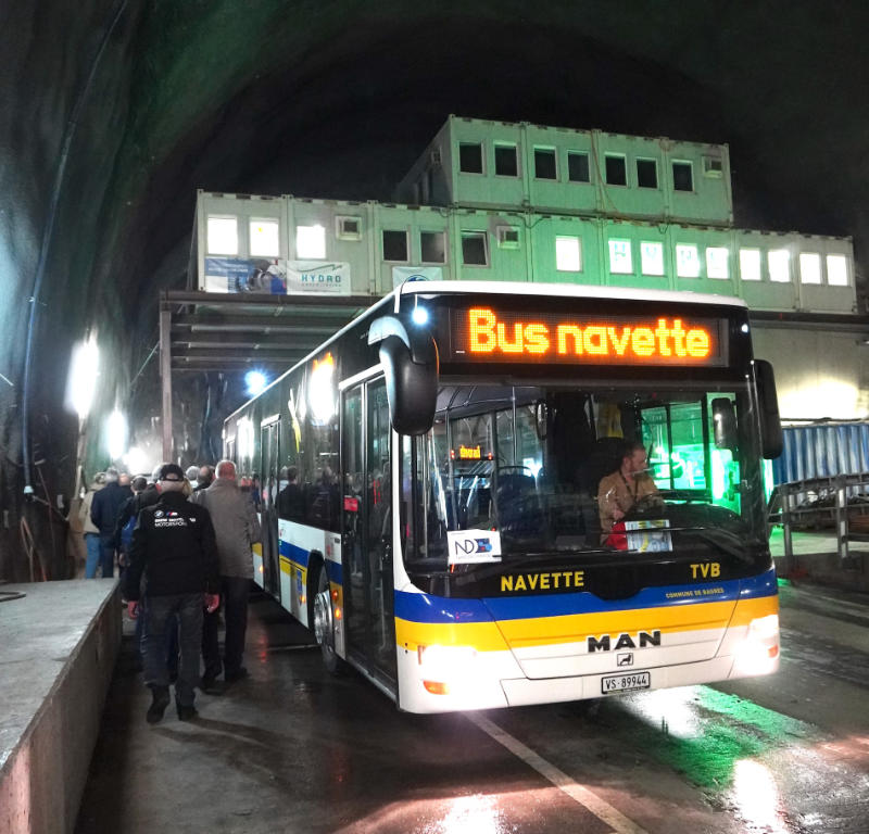 nant de dranse bus navette barrage