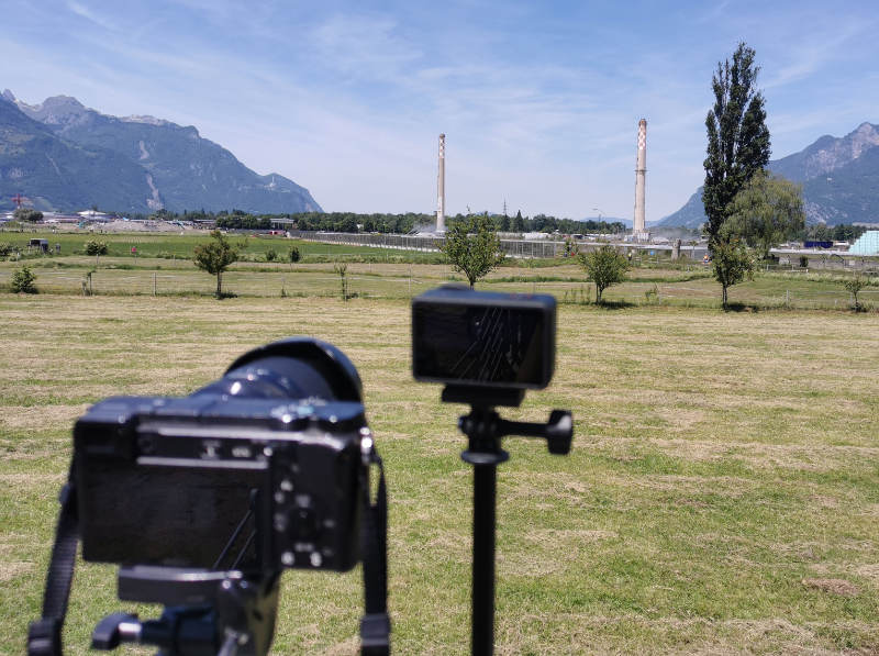 Setup shooting photo raffinerie